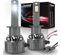 OUSHI H1 Headlight Bulb 32000LM, 800% Brighter H1 LED Bulb 6000K Xenon White Plug and Play 1:1 Mini Size Upgrade LED Headlight Bulbs, Pack of 2