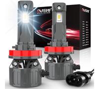 OUSHI H11 Headlight Bulb 120W 32000LM, 800% Brighter H8 LED Bulb 6000K Xenon White Plug and Play 1:1 Mini Size Upgrade H11 H9 H8 LED Headlight Bulbs, Pack of 2