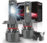 OUSHI H4 Headlight Bulb 32000LM, 800% Brighter H4 LED Bulb 6000K Xenon White Plug and Play 1:1 Mini Size Upgrade 9003 HB2 Hi/Lo Beam LED Headlight Bulbs, Pack of 2