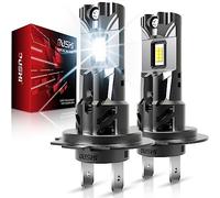 OUSHI H7 LED Headlight Bulb, 500% Brighter 6000K Xenon White 30000LM H7 Headlight Bulb Conversion Kit Wireless Plug and Play No Adapter Required 1:1 Mini Size, 2pcs