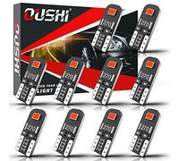 OUSHI T10 501 LED Bulb, Canbus Error Free W5W 194 168 2825 High Power 2835 Chipsets 12V Car Interior Dome Map Door Courtesy License Plate Lights, Brilliant Red(Pack of 10)