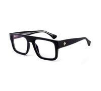 OuShiun Blue Light Blocking Reading Glasses,Anti-Fatigue Prescription Lenses,Lightweight Frame Unisex (Bright Black, 3.5)