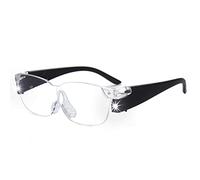OuShiun Magnifying Glasses with Light, 160% Hands Free Magnifying Lighted Eyeglasses for Reading/Crafts/Jewellers/Hobbies and Close Work(Magnifier with Light)