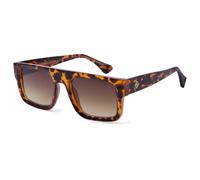 OuShiun Reading Sunglasses - Premium ounded Square Frame Frame with Tinted UV400 Protection Lens, Spring Hinges for Men and Women (Bright Tortoise,2.5)