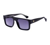 OuShiun Sunglasses with Reading Function & Blue Light Filter, Square Frame Anti-Glare Sports Glasses, Shiny Black, 2.0