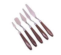 OUSIKA 5 Plastic Handle Oil Knife Professional Artist Painting Knife Stainless Steel Mixed Color Painting Art Tool Color