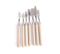 OUSIKA 7Pcs/Set Stainless Steel Oil Painting Artist Crafts Spatula Palette Mixing Scraper Art Tools Color