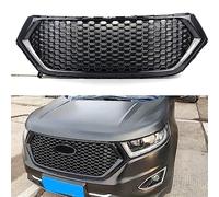 OUSIKA Car Front Bumper Grille, Centre Kidney Grill, Car Mesh Racing Grill, Exterior Decoration Accessories, For Fo-rd Edge 2015-2018