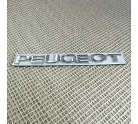 OUSIKA Car Front Bumper Rear Trunk Emblem Sticker, 3D Metal Badge Decal, Exterior Decoration Accessories, For Peugeot 3008 308 2008 208 408 4008 GT 5008 307 508 206 207 301,Silver