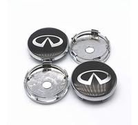 OUSIKA Car Hub Centre Caps, For Infiniti FX35 Q50 Q30 ESQ QX50 QX60 QX70 EX JX35 G35, 60 mm, Waterproof DustProof Wheel Decoration Cover, Wheel Center with Logo Emblem Sticker, Exterior Accessories