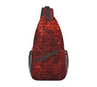 OUSIKA Firebrick Sling Bag Lightweight Chest Bag Crossbody Bag Shoulder Bag Sports Backpack For Women Men