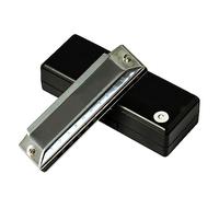 OUSIKA harmonica 10 Hole Playing Musical Instrument Black Blue Gold Purple Four Color Harmonica Musical Instrument Harmonica (Color : Silver)
