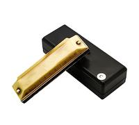 OUSIKA harmonica 10 Hole Playing Musical Instrument Black Blue Gold Purple Four Color Harmonica Musical Instrument Harmonica (Color : Bronze)