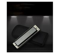 OUSIKA harmonica 10 Hole Playing Musical Instrument Black Blue Gold Purple Four Color Harmonica Musical Instrument Harmonica (Color : Bk)