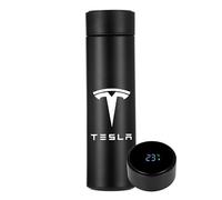 OUSIKA Intelligent Led Thermos Cup, 500ml Coffee Cup Display Temperature Super Light Stainless Steel Vacuum Water Cup, For Tesla Model 3 X Y