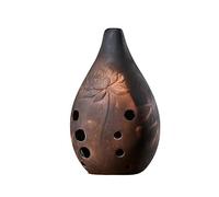 OUSIKA ocarina Ten Hole Ocarina Beginner's Tao Xun Professional Playing Ancient Xun Purple Sand Ocarina Instrument E Key F Key G Key Flute (Color : F key)