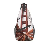 OUSIKA Ropes On The Golden Gate Bridge Sling Bag Lightweight Chest Bag Crossbody Bag Shoulder Bag Sports Backpack For Women Men