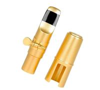 OUSIKA Saxophone Instrument Accessory Alto Saxophone Accessories Gold Brass Mouthpiece Hat Clip With Storage Bag Parts Kit Mouthpieces