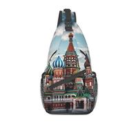 OUSIKA St Basil Cathedral Red Square In Moscow Sling Bag Lightweight Chest Bag Crossbody Bag Shoulder Bag Sports Backpack For Women Men