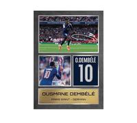 Ousmane Dembele PSG Football Printed Autograph Memorabilia Framed Gift A3 Unframed