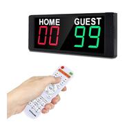Ousmile Electronic Scoreboard, Tabletop Score Board Electronic Scorer, Portable LED Digital Scoreboard with Remote, Score Keeper for Indoor Outdoor Party Games/Cornhole/Basketball/Volleyball/Pingpong