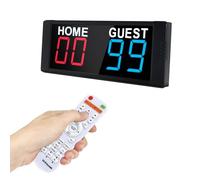 Ousmile Electronic Scoreboard, Tabletop Score Board Electronic Scorer, Portable LED Digital Scoreboard with Remote, Score Keeper for Indoor Games/Cornhole/Basketball/Pingpong/Volleyball(Red+Blue)
