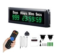 Ousmile Large 999 Days Countdown Timer, Count up/down Kitchen Timer, Countdown Clock with Remote, 12/24 Hour Real Time, Countdown Calendar for Retirement/Wedding/Birthday/New Baby/Holiday(Green)