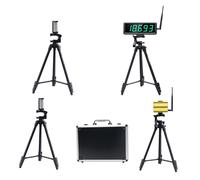 Ousmile Laser Timer for Sprints, Laser Sprint Timer System, Race Clock Running Stopwatch, Lap/Speed Training/Track Field/Football(High Stand)