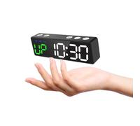 Ousmile Mini Gym Timer Clock, Magnetic Portable 12/24H Digital Wall Clock, Stopwatch & Interval Timer for Workout, Countdown Time with Built-in Powerful Battery, Boxing Time for Home Gym Garage