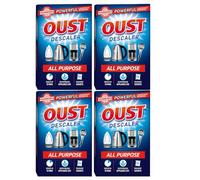 OUST 4 x 3 sachets (75ml) With Welari Thank You Card Oust All Purpose 10min Descaler Kettle Coffe Maker Iron Steamer Limescale Remover Cleaner (300ml) (4pack)