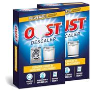 Oust Descaler 2 x 75g Sachets [2 Pack] for Dishwashers & Washing Machines | Powerful Limescale Remover, Deep Cleaning Descaler Removes Odours & Helps Prolong Appliance Life