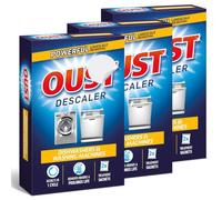 Oust Descaler 2 x 75g Sachets [3 Pack] for Dishwashers & Washing Machines | Powerful Limescale Remover, Deep Cleaning Descaler Removes Odours & Helps Prolong Appliance Life