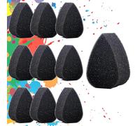 Ousuwo 10Pcs Face Painting Sponges - High Density Makeup Sponges for Professional & Beginner Artwork, Ideal for Halloween, Christmas Festivals, Adults and Kids Body Paint Application