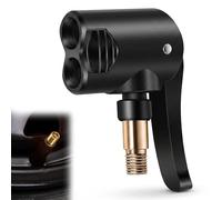 Ousuwo 2-in-1 Quick-Connect Tyre Inflator Nozzle, Air Chuck Adapter for Car & Bicycle Valves, Compatible with Bosch Easy Pump, SKS Click Valve & Schwalbe Click Valve, Inflation