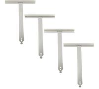 Ousuwo 4pcs Roller Shutter Suspension Springs - 150MM x 190MM Durable Aluminium Alloy Replacement Hooks with Dovetail Design for Secure & Reliable Roller Shutter Window Sunshade Accessories