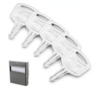 Ousuwo 5-Pack Toilet Paper Dispenser Keys, Universal Replacement Keys for Tork, SCA 1100 & Most Commercial Paper Towel Dispensers, Essential Maintenance Tool for Facilities & Cleaners