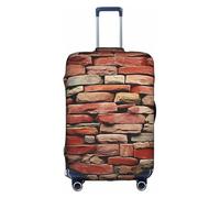 OUSXC Ancient Worn Brick Wall.. Trolley Suitcase Protective Cover Is Suitable For Luggage Sizes Between 18-32 Inches, White, M