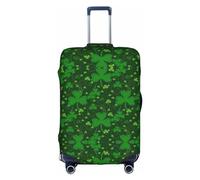 OUSXC Background St Patrick'S Day Glitter Trolley Suitcase Protective Cover Is Suitable For Luggage Sizes Between 18-32 Inches, White, M