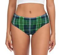 OUSXC Blue Scottish Tartan Women'S Triangle Underwear Multifunctional Elastic Underwear For Daily Wear, Black, M