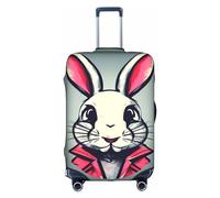 OUSXC Bunny Rabbit Trolley Suitcase Protective Cover Is Suitable For Luggage Sizes Between 18-32 Inches, White, XL