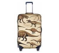 OUSXC Dinosaur Fossils03 Trolley Suitcase Protective Cover Is Suitable For Luggage Sizes Between 18-32 Inches, White, XL