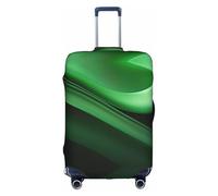 OUSXC Green Curve Texture Trolley Suitcase Protective Cover Is Suitable For Luggage Sizes Between 18-32 Inches, White, L