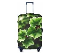 OUSXC Ivy Blossoms Tree Trolley Suitcase Protective Cover Is Suitable For Luggage Sizes Between 18-32 Inches, White, M