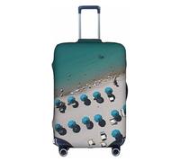 OUSXC Mediterranean Summer Trolley Suitcase Protective Cover Is Suitable For Luggage Sizes Between 18-32 Inches, White, L