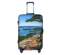 OUSXC Norway Islands Trolley Suitcase Protective Cover Is Suitable For Luggage Sizes Between 18-32 Inches, White, XL