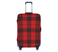OUSXC Red And Black Plaid Trolley Suitcase Protective Cover Is Suitable For Luggage Sizes Between 18-32 Inches, White, XL