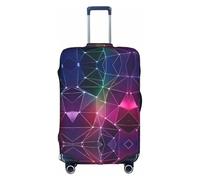 OUSXC Red Galaxy Constellation Trolley Suitcase Protective Cover Is Suitable For Luggage Sizes Between 18-32 Inches, White, M