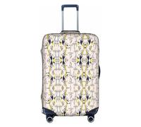 OUSXC Sketch Sailing Trolley Suitcase Protective Cover Is Suitable For Luggage Sizes Between 18-32 Inches, White, M