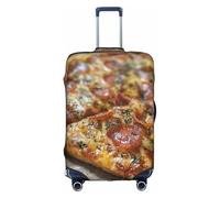 OUSXC Tasty Pizza Trolley Suitcase Protective Cover Is Suitable For Luggage Sizes Between 18-32 Inches, White, Large, White, Large