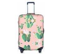 OUSXC Tropical Cactus Trolley Suitcase Protective Cover Is Suitable For Luggage Sizes Between 18-32 Inches, White, XL